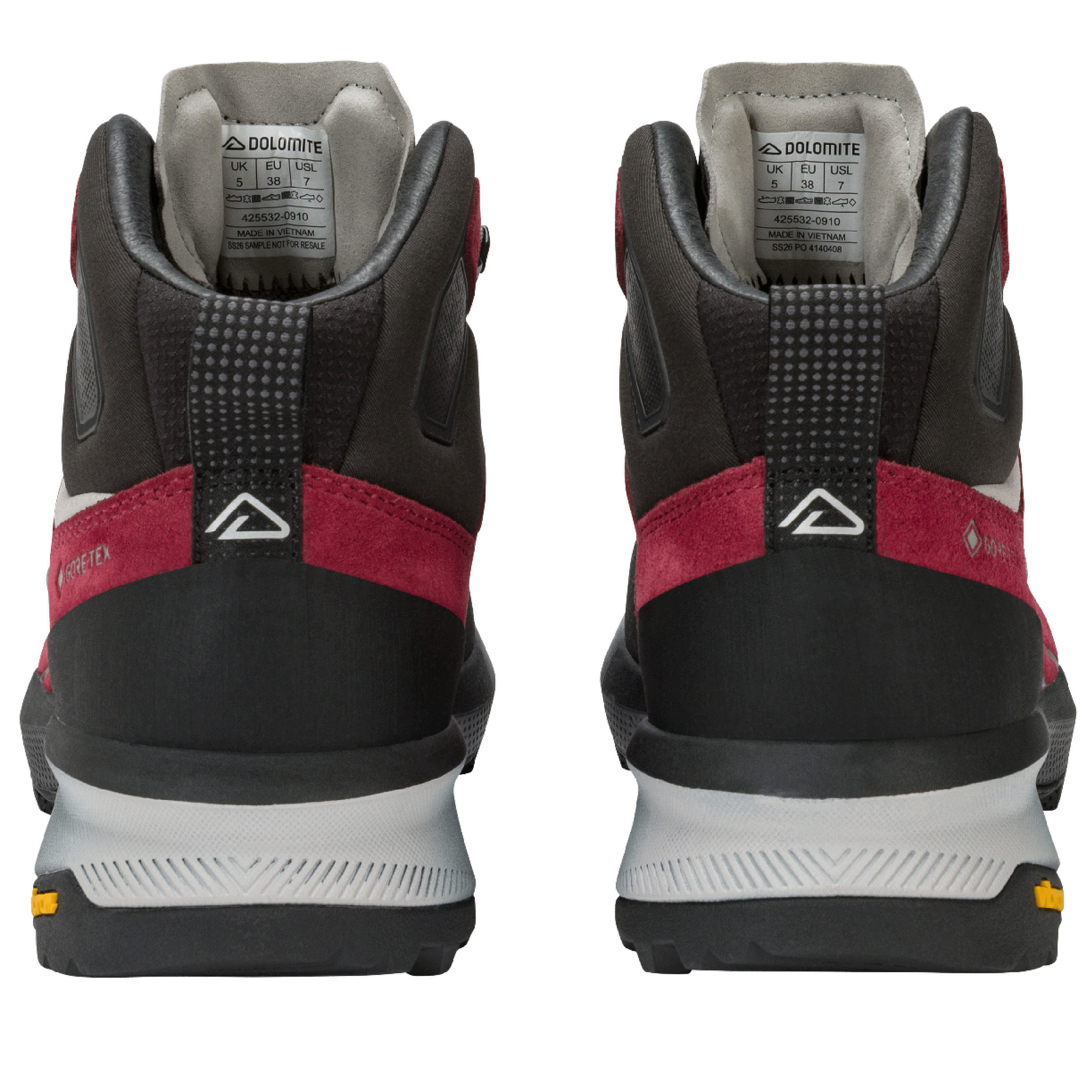 Dolomite Vernale Hike Mid GTX Damen Wanderschuhe Trekkingschuhe rot