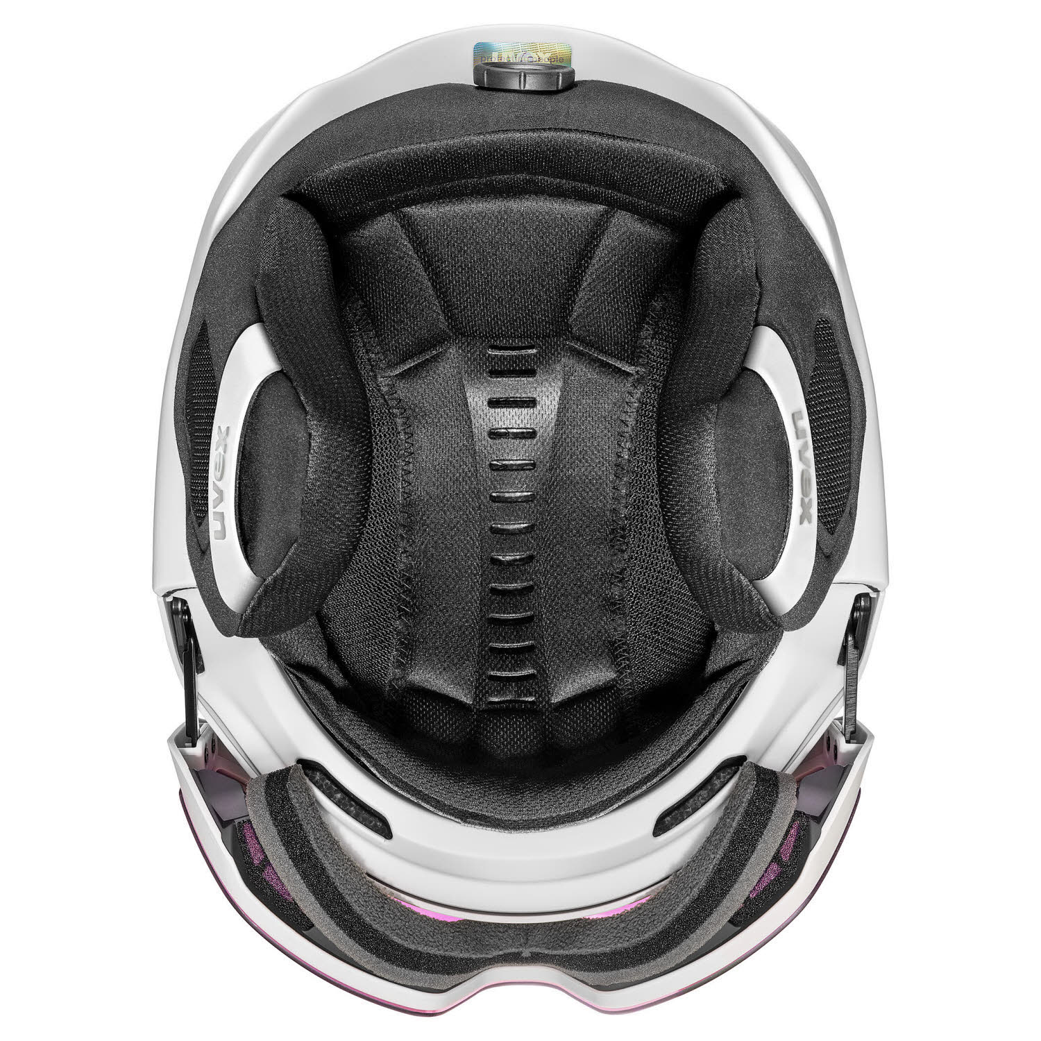Uvex horizon CV MAG Damen Skihelm Snowboardhelm Visierhelm white matt