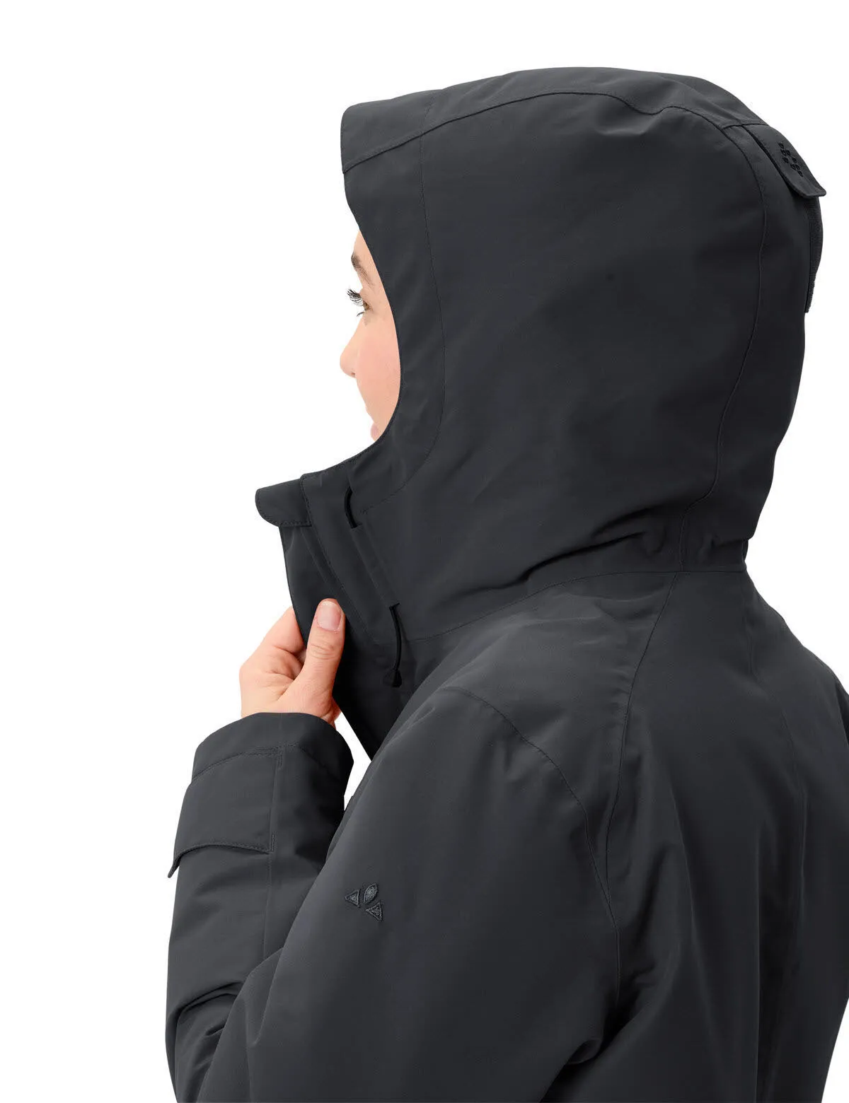 Vaude Skomer Freizeitmantel Parka Damen schwarz