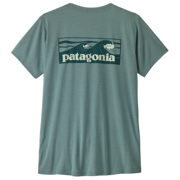 Patagonia Women's Capilene® Cool Daily Shirt - Boardshort Logo Damen blau