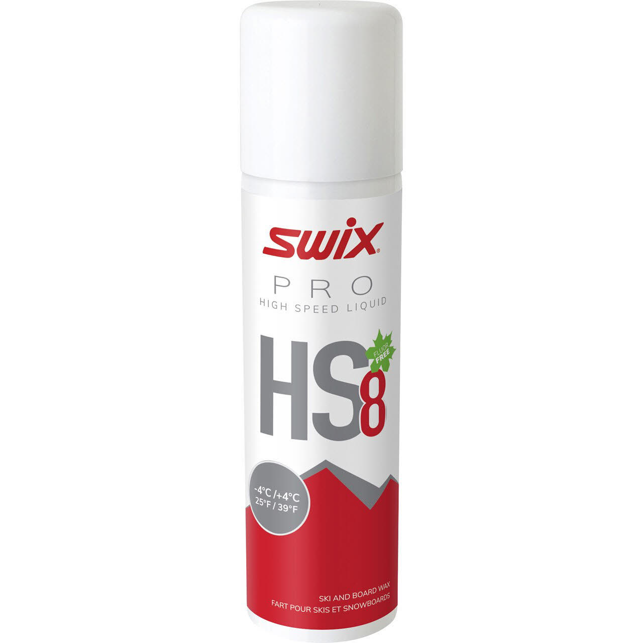 Swix HS8 Liq RED Wachsspray Flüssigwachs -4°C bis 4°C 125ml
