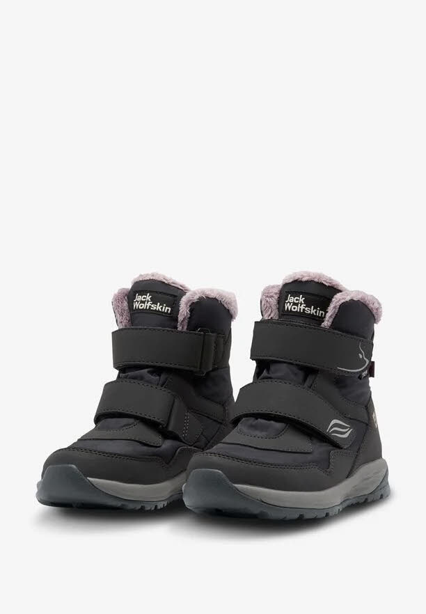Jack Wolfskin Polar Bear Mid Klettverschluss gefüttert Mädchen grau