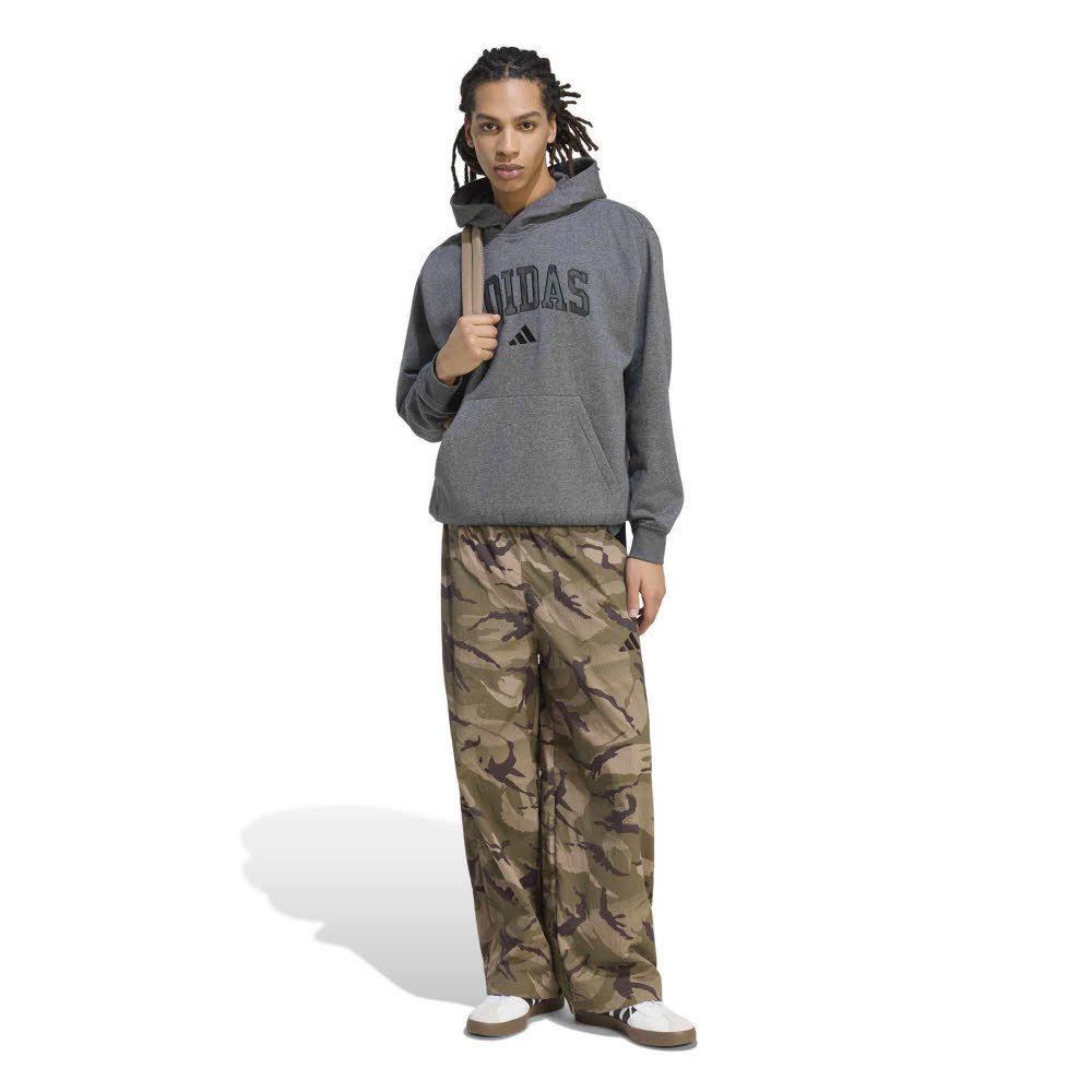 adidas CAMO PRINT Herren Hoodie Kapuzenpullover grau