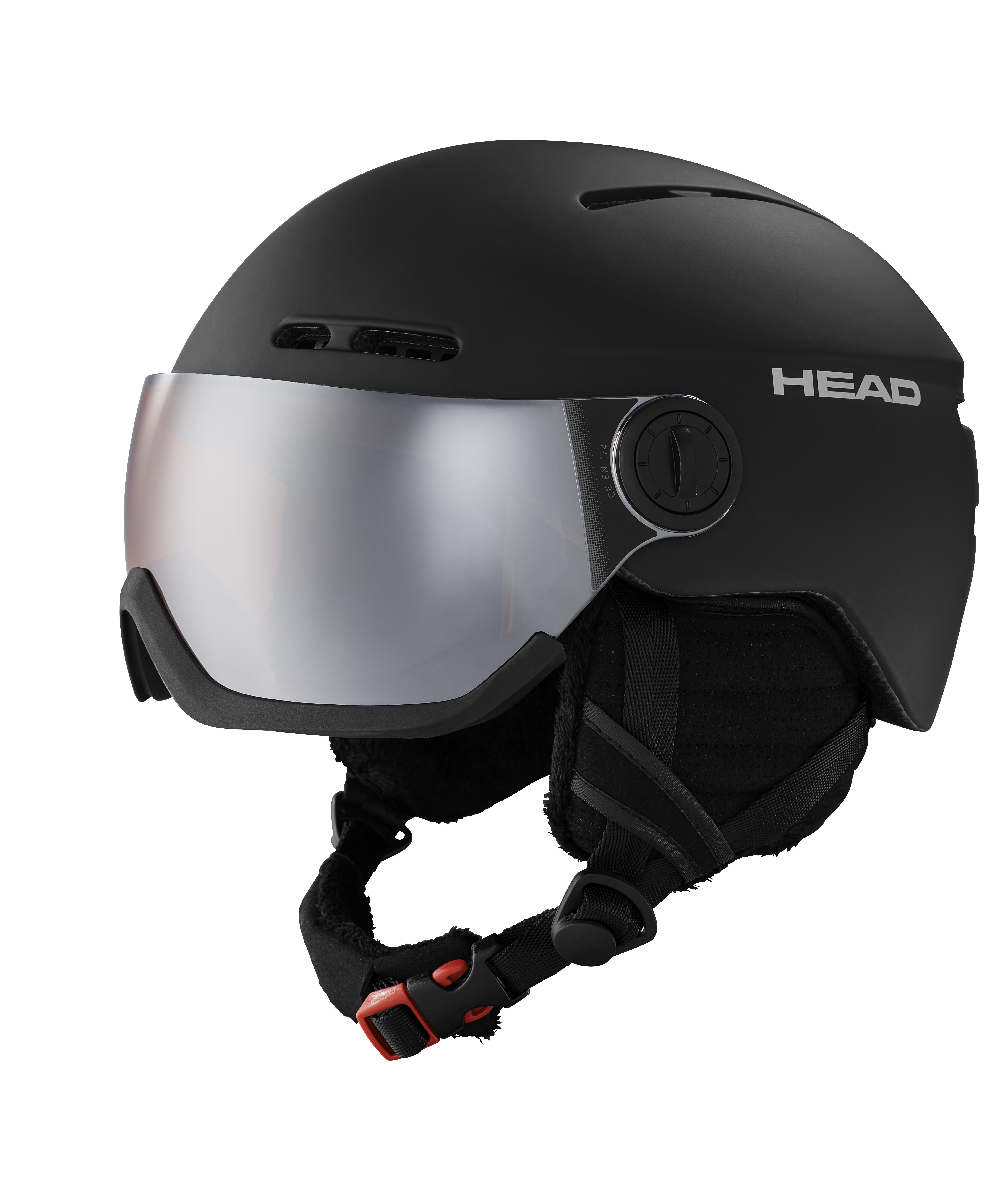 Head Knight Black Herren Skihelm Snowboardhelm Visierhelm Ski Alpin black NEU