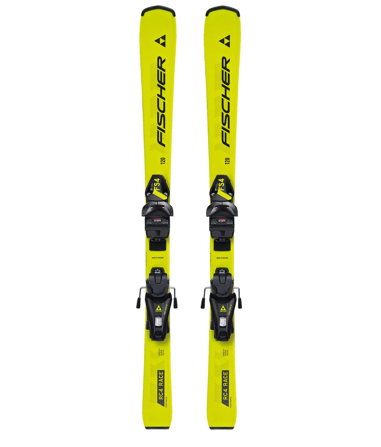 Fischer RC4 RACE JR (70-120) JRS + FS 4 CA JRS Kinder Ski Einsteiger 25/26 gelb