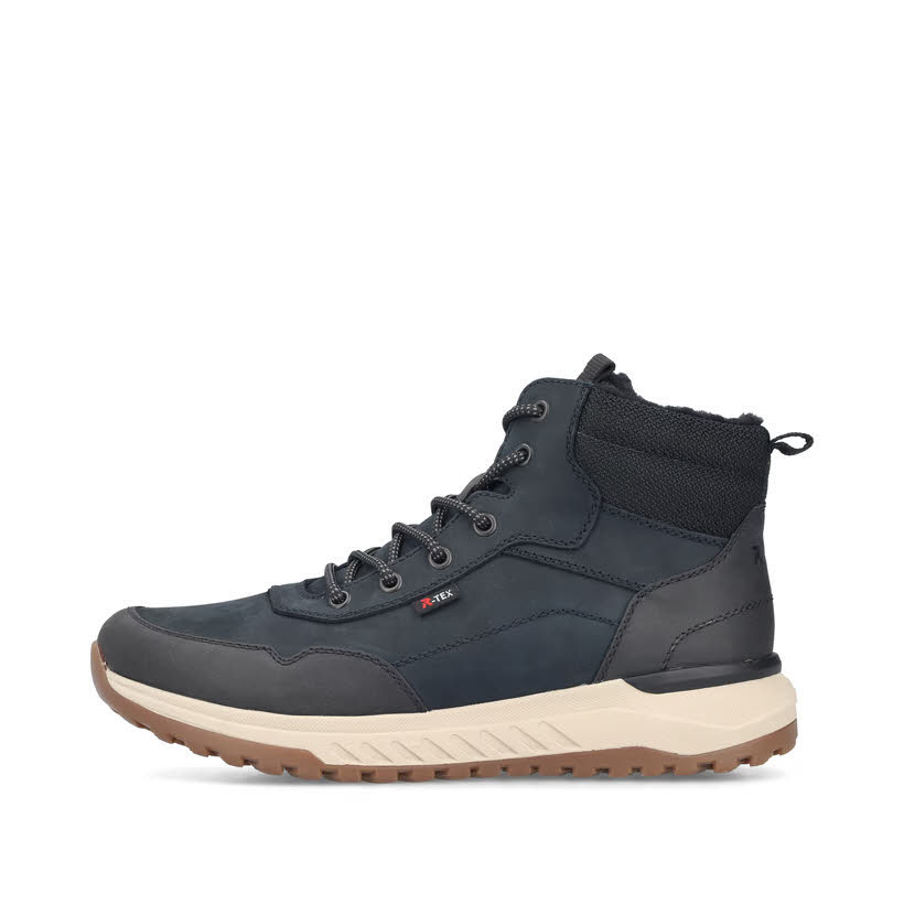 Rieker Herren Schnürstiefel Kurzstiefel pazifik/schwarz