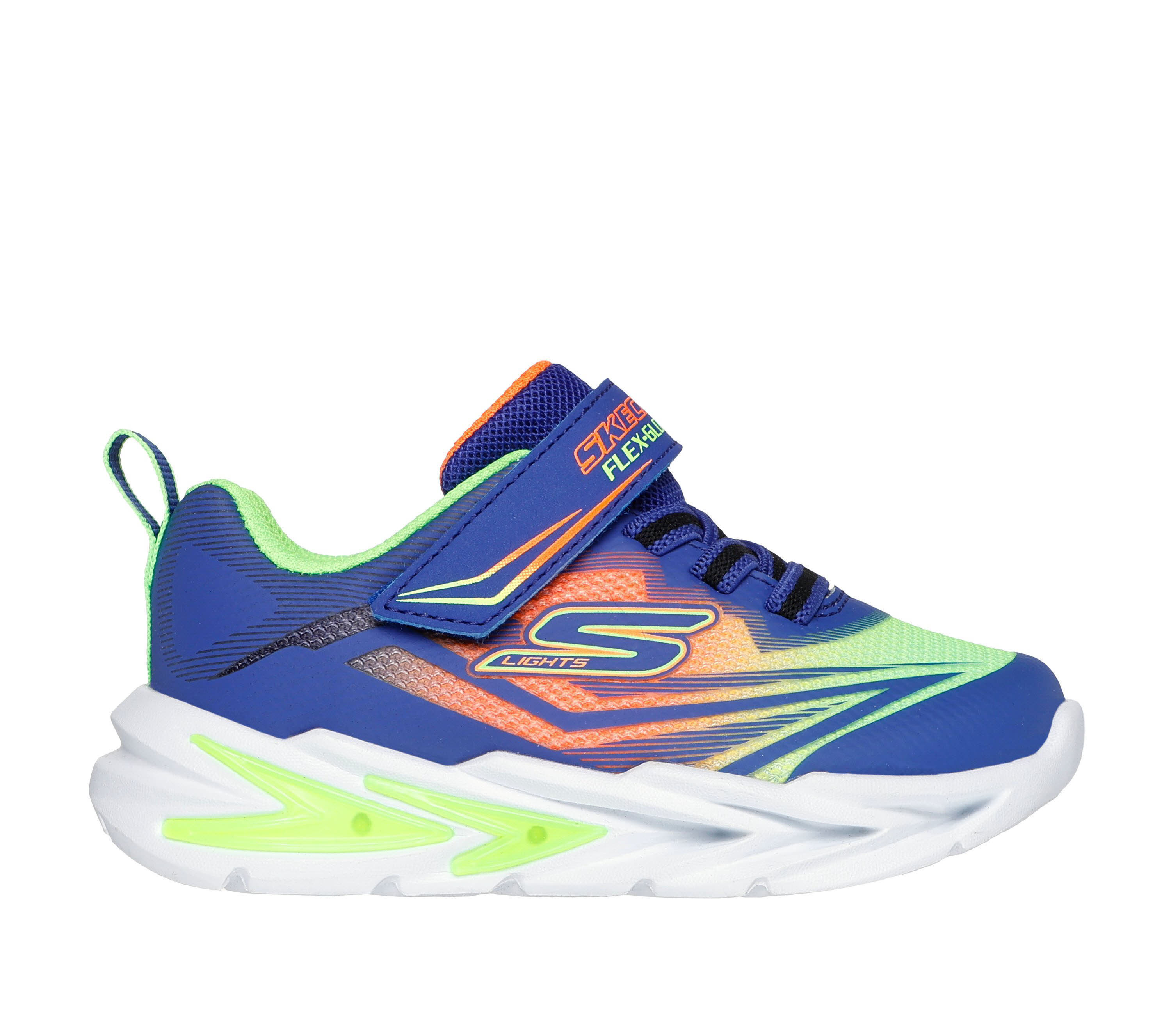 Skechers S-Lights: Flex-Glow Ultra Sneaker Kinder blau grün