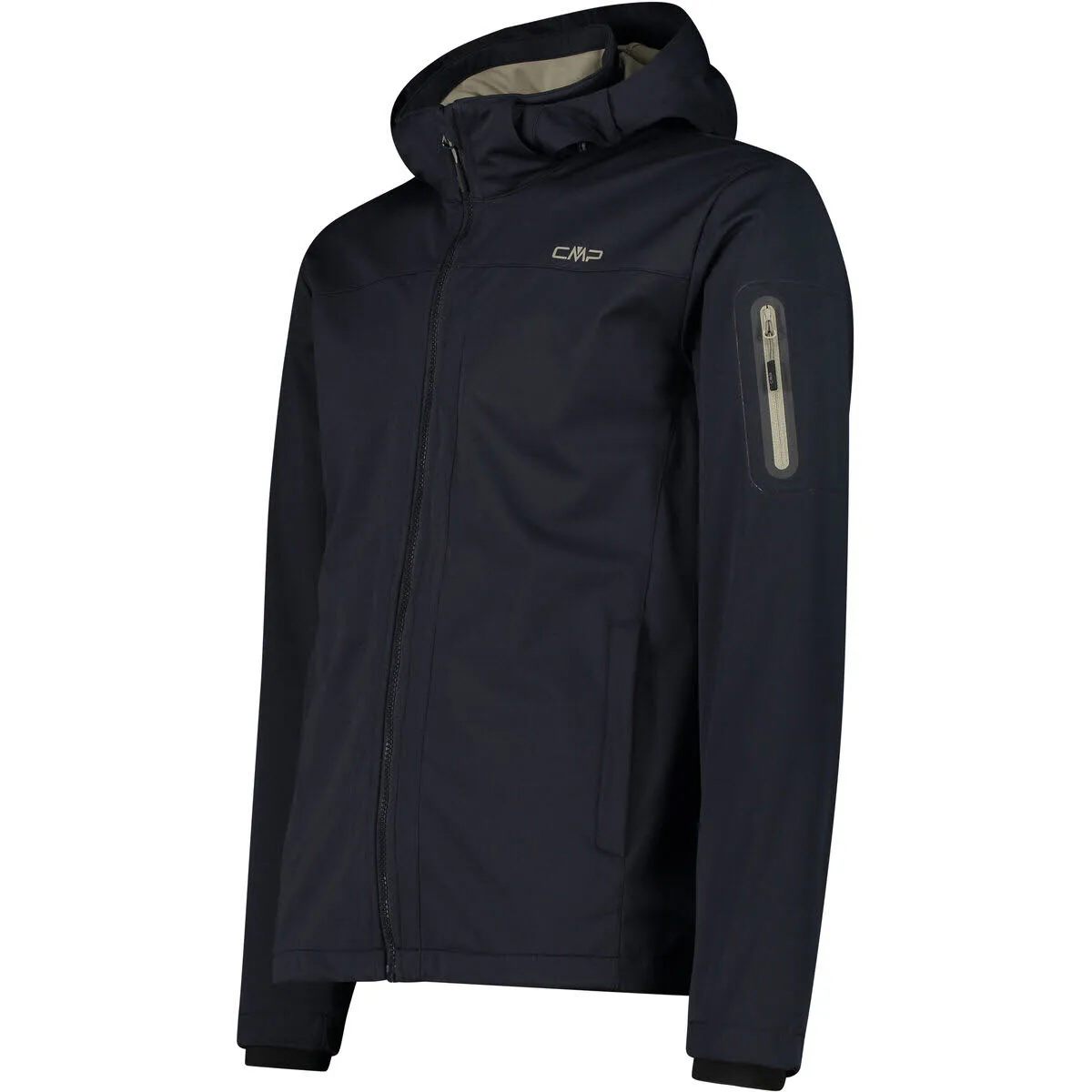 CMP Softshelljacke Kapuzenjacke Herren dunkelgrau schwarz