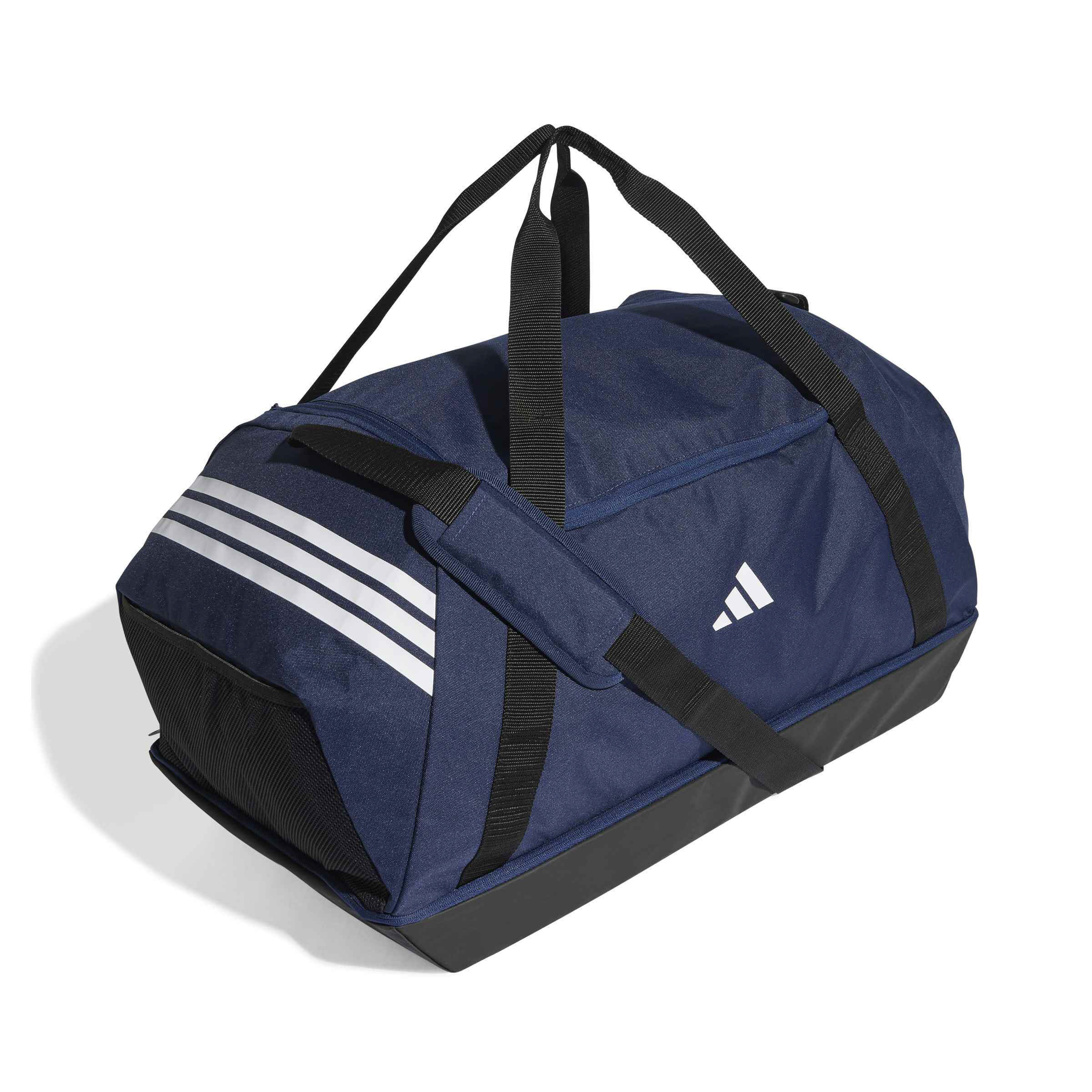 adidas TIRO DUFFELBAG GROSS MIT BODENFACH Unisex Sporttasche Fußballtasche blau/schwarz
