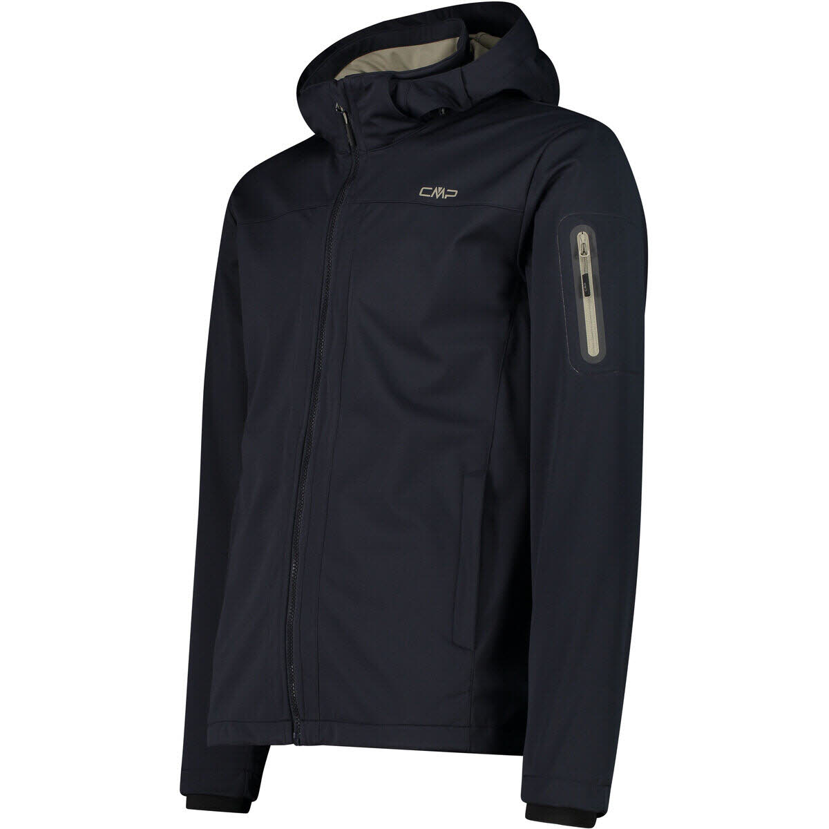 CMP Softshelljacke Kapuzenjacke Herren dunkelgrau schwarz
