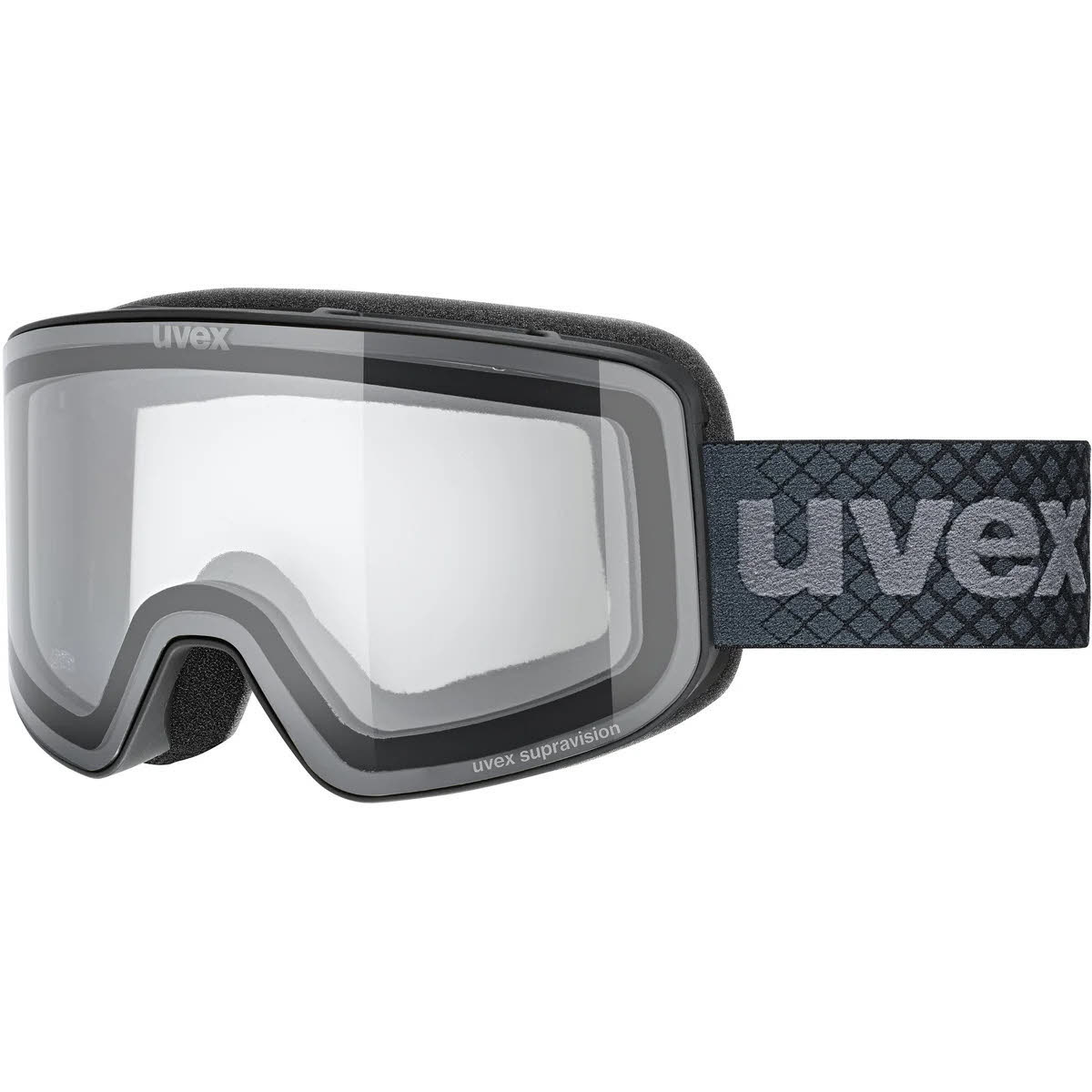 uvex pyrit LG Kinder Skibrille Snowboardbrille black matt/clear