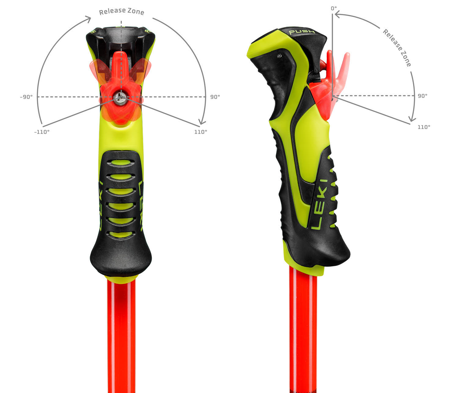 Leki WCR Evo Lite SL TR Kinder Skistöcke Ski Poles rot/violett