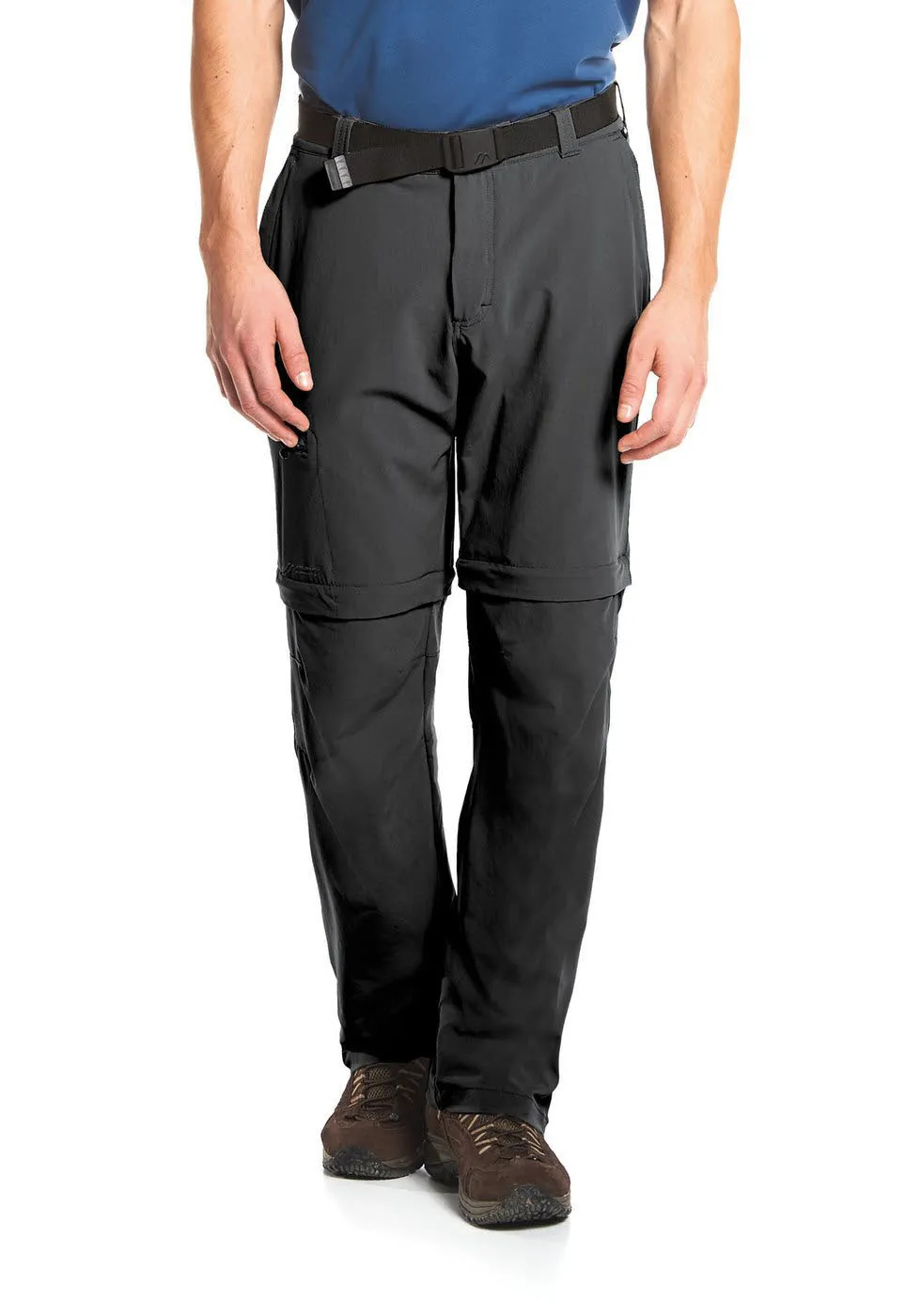 Maier Sports Tajo He-T-Zip Off Herren Wanderhose Trekkinghose schwarz