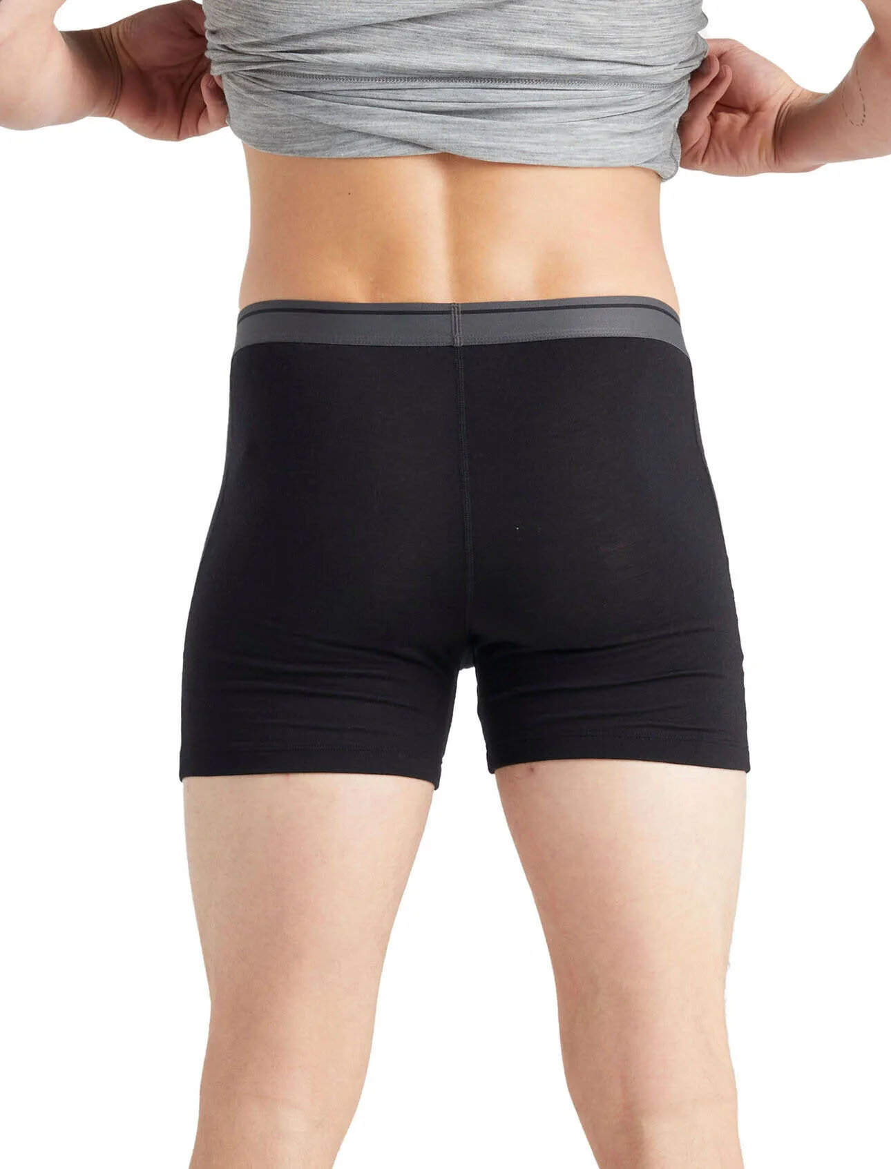 Icebreaker Merino Anatomica Boxershorts Unterhose Unterwäsche Herren schwarz