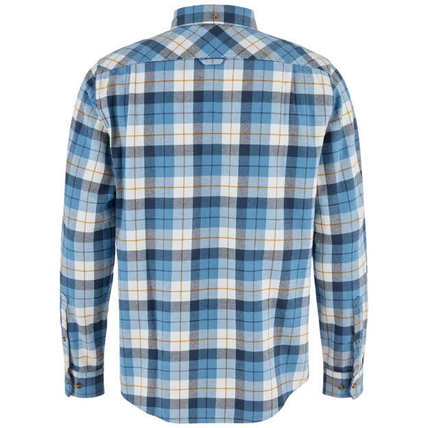 Fjällräven Singi Heavy Flannel Shirt M Herren Hemd Flanellhemd dawn blue eggshell