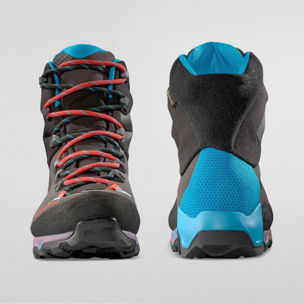 La Sportiva Aequilibrium Trek Woman GTX Damen Wanderschuhe High grau/blau
