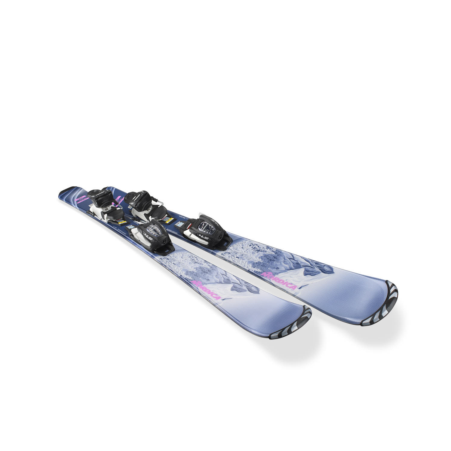 Nordica Team G (100-120) + JR 4.5 FDT  Mädchen Ski Einsteiger 26/27 heidelbeere/rosa