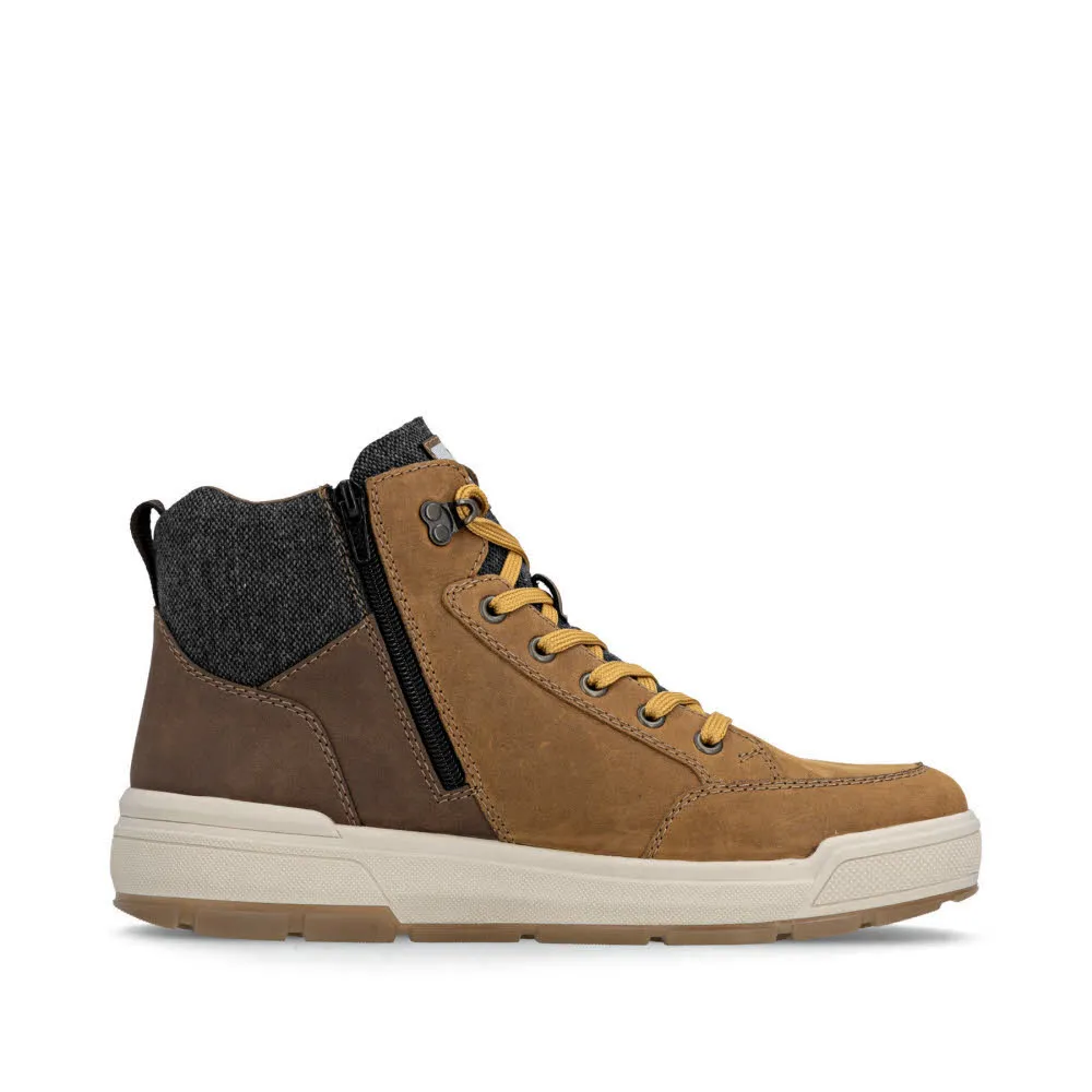 Rieker HWK Herren Stiefel Schnürstiefel Modestiefel braun