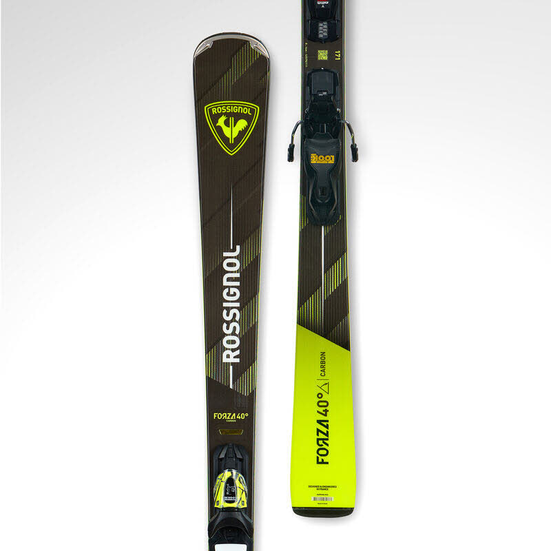 Rossignol FORZA 40" CA + XP11 GW Sportcarver Ski Fortgeschrittene 26/27 schwarz/gelb