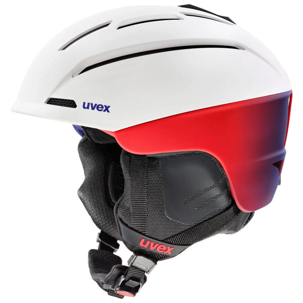 Uvex gravitate Unisex Skihelm Snowboardhelm weiß rot blau