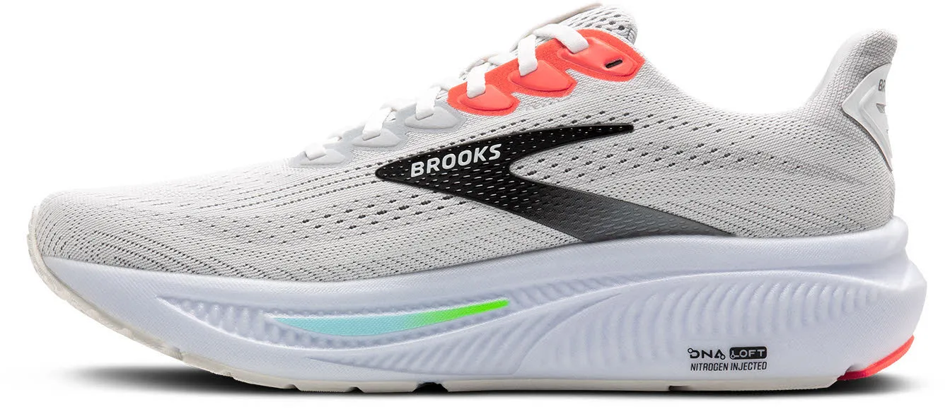 Brooks Ghost 17 Herren Laufschuhe Joggingschuhe white/pink clay/gecko