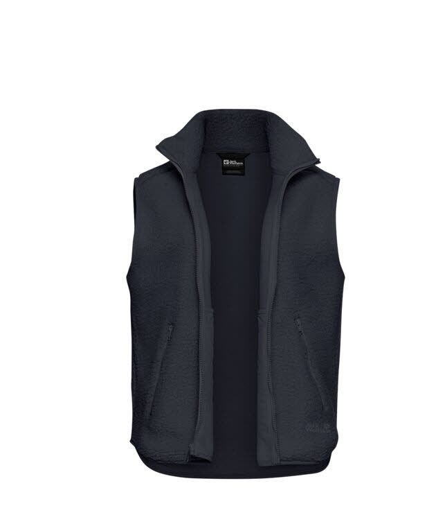 Jack Wolfskin High Curl Vest Damen Fleeceweste dunkelblau