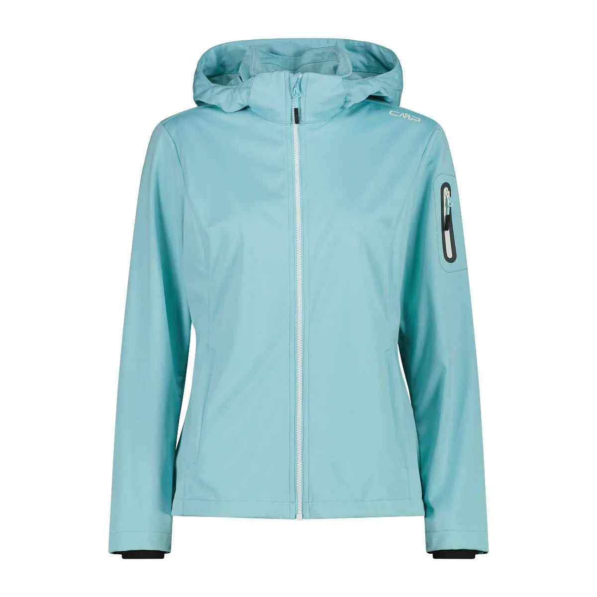 CMP WOMAN JACKET ZIP HOOD Damen Softshelljacke Outdoorjacke lagoon melange