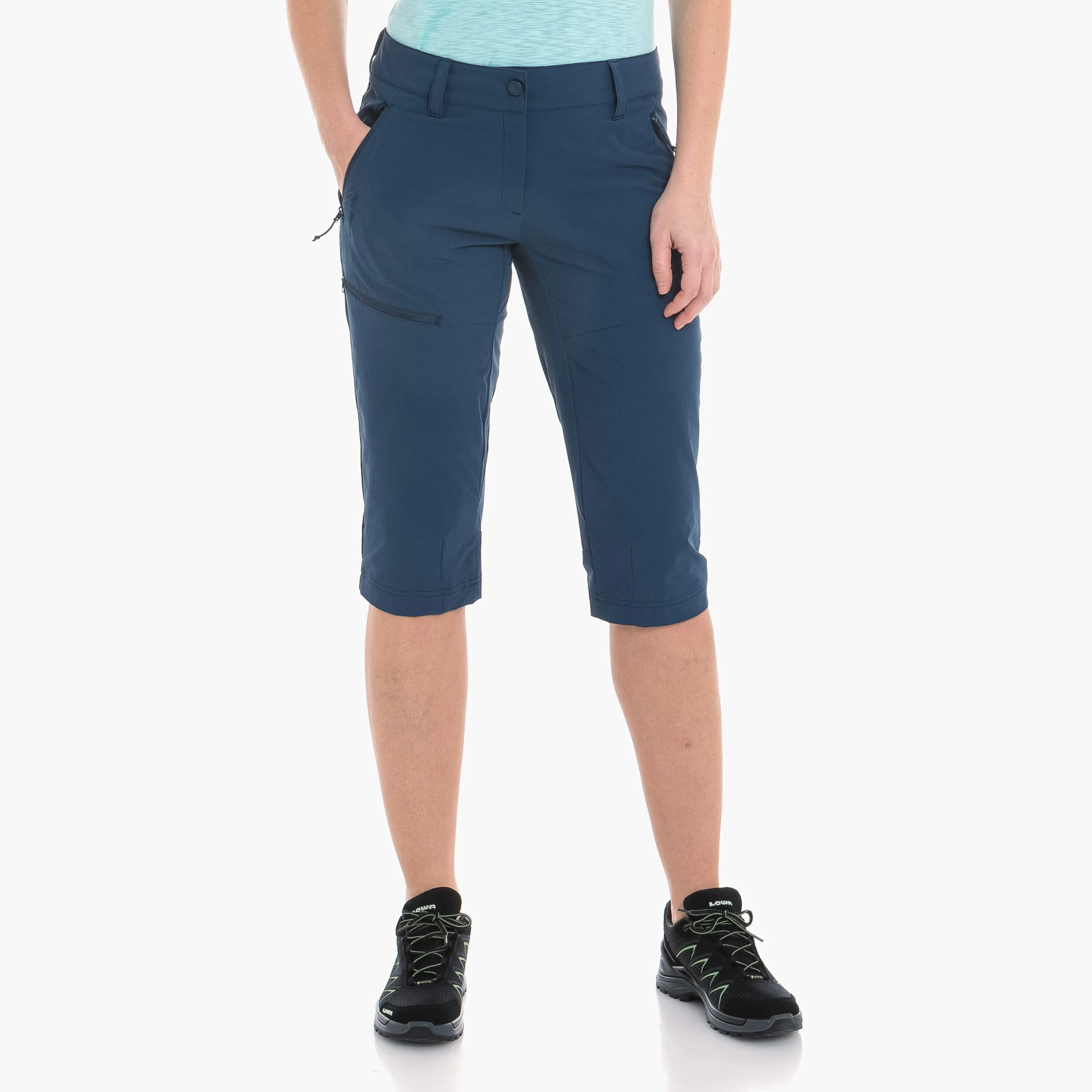 Schöffel Caracas2 Damen ¾ Hose Funktionshose Wanderhose blau