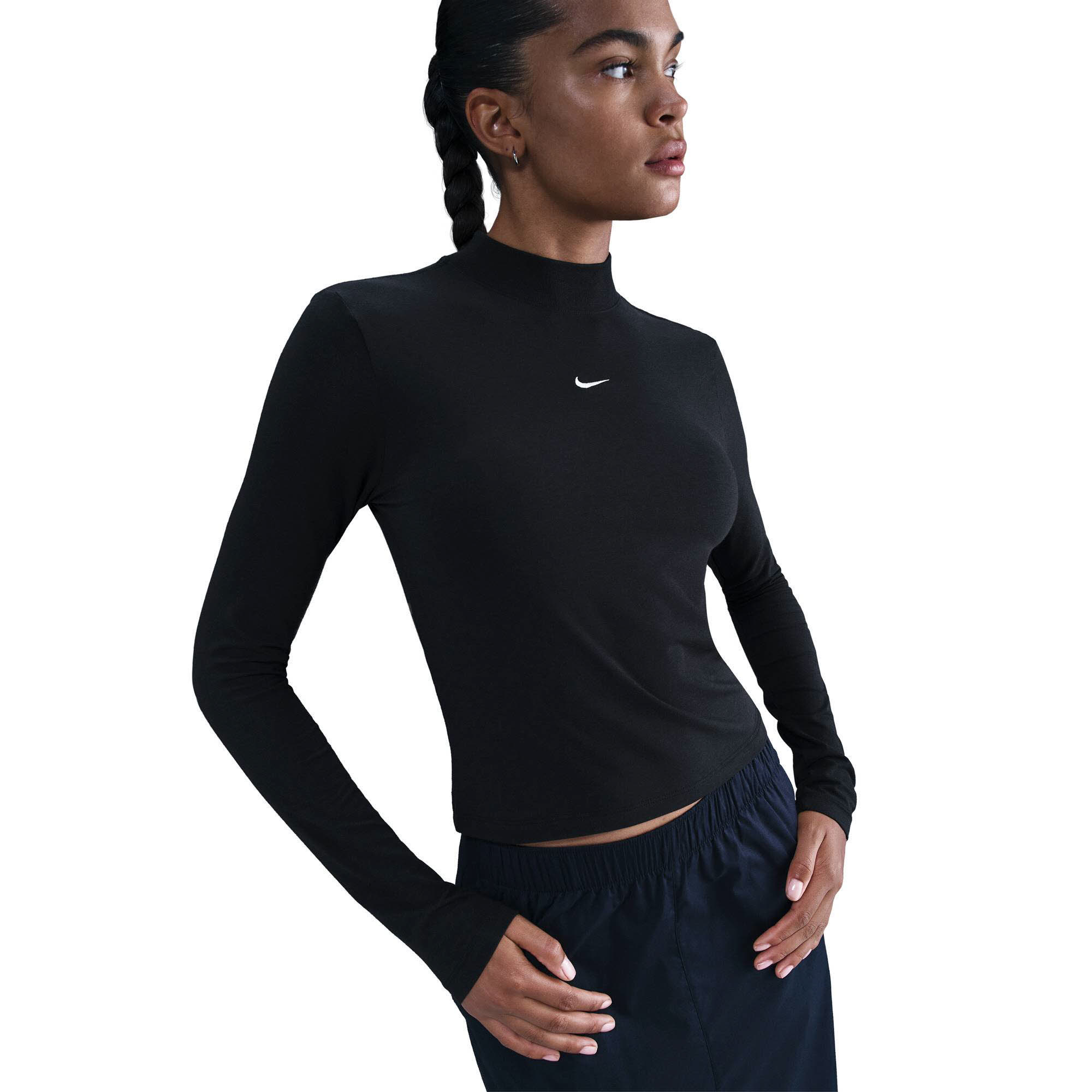 Nike Sportswear Chill Knit Longsleeve Damen schwarz