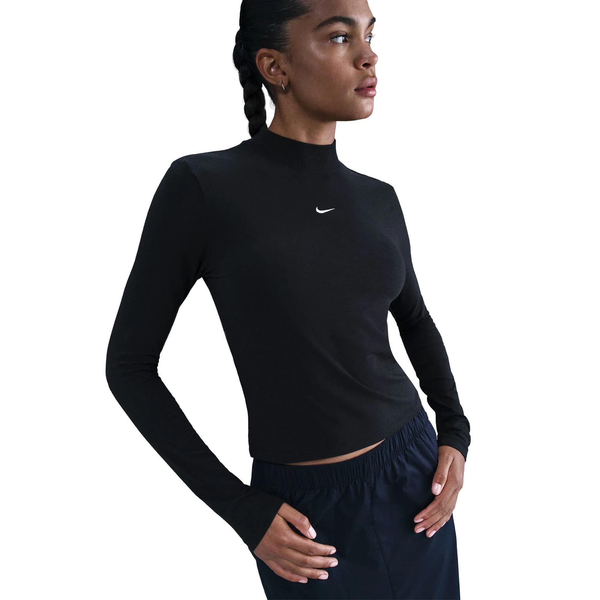 Nike Sportswear Chill Knit Longsleeve Damen schwarz