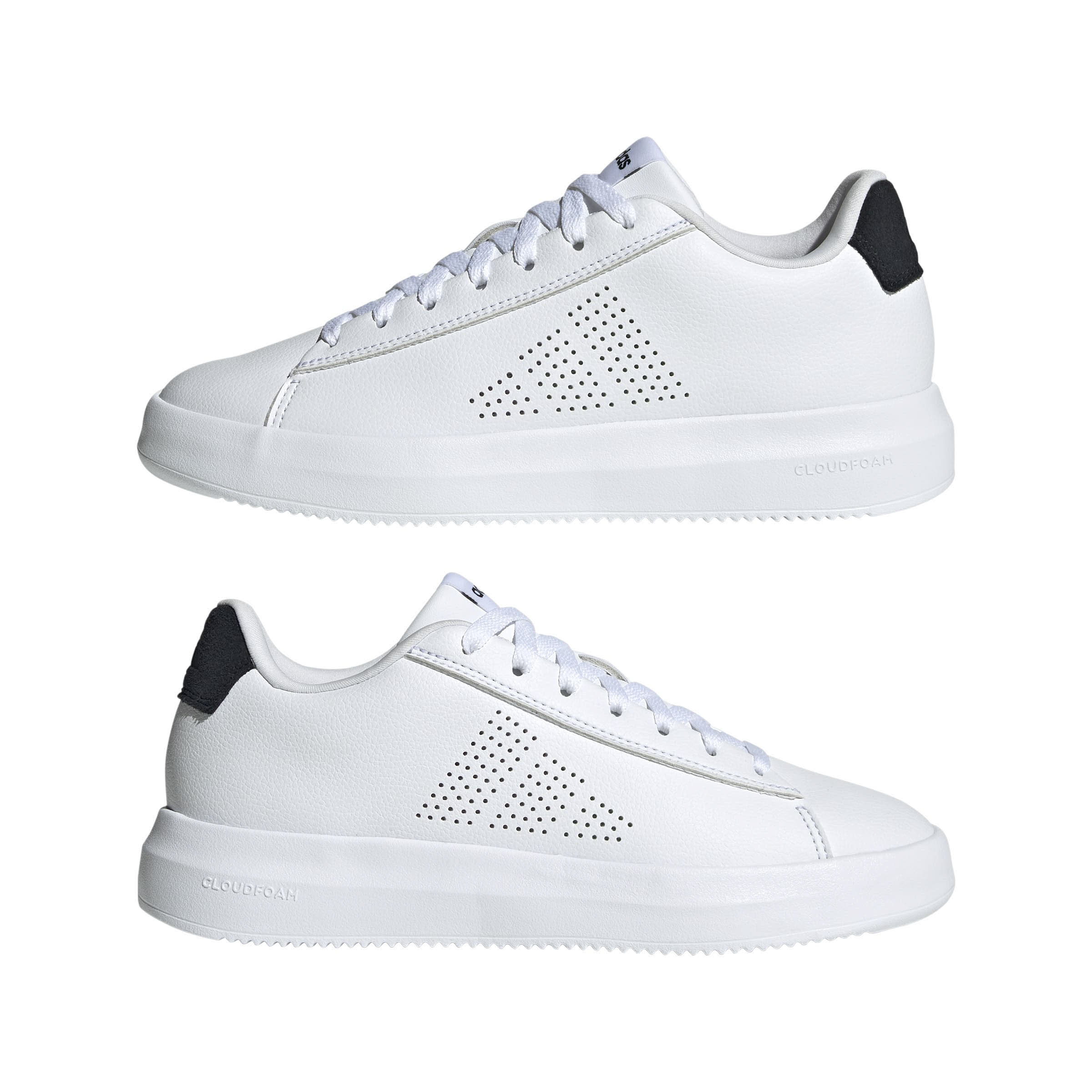 adidas ACESMASH BASE Damen Sneaker Low Freizeitschuhe weiß/schwarz
