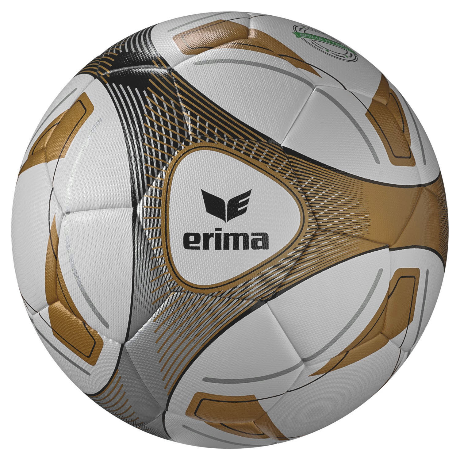ERIMA HYBRID TRAINING - 10 Year Edition Fußball Trainingsball white/gold