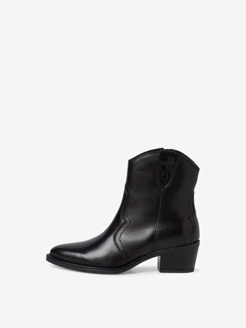 Tamaris Damen Stiefelette Slipper schwarz