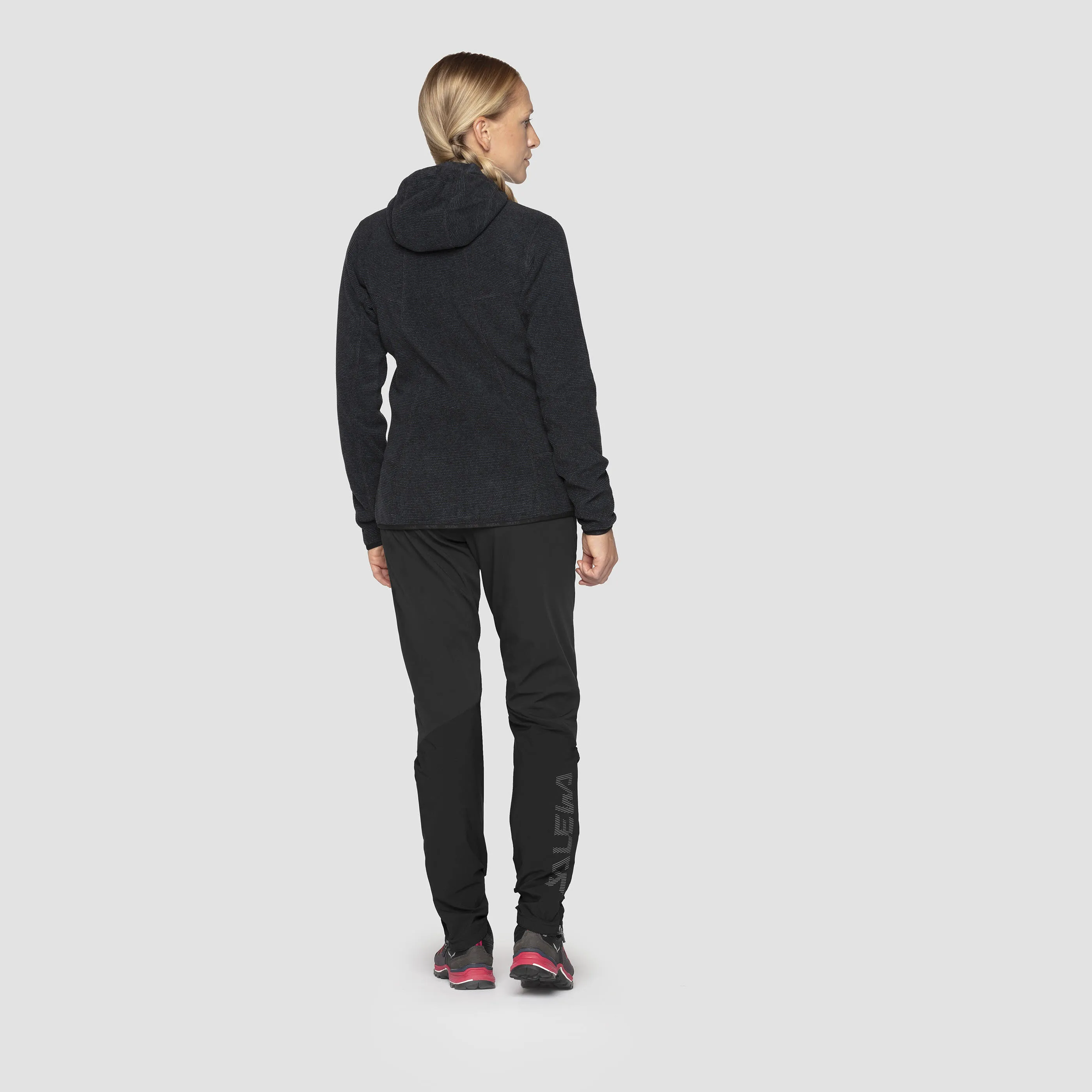 Salewa NUVOLO PL W JACKET Fleecejacke Kapuzenjacke Damen schwarz