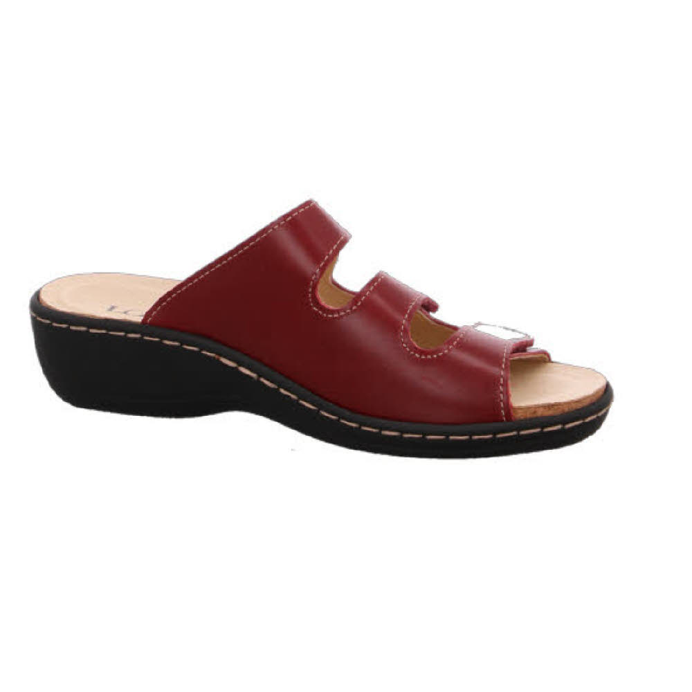 Longo Beq-Pantl-Wörishf-30 Damen Hausschuhe Pantoletten Sandalen rot NEU