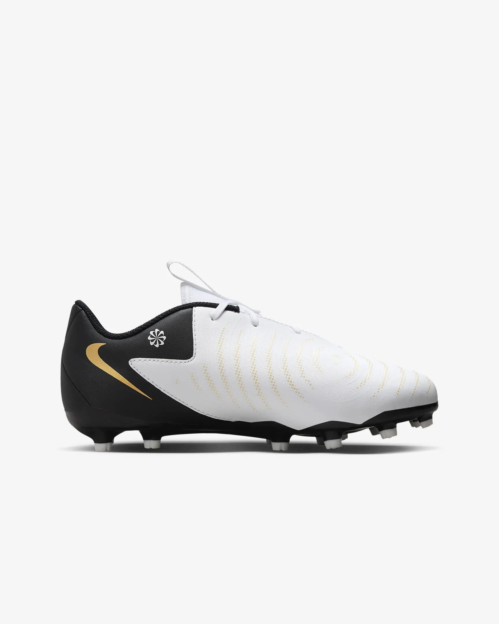 Nike Jr. Phantom GX 2 Academy Fußballschuh high-top Rasen Kinder weiß schwarz