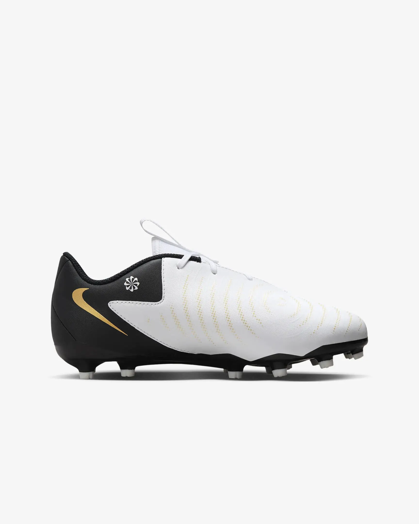 Nike Jr. Phantom GX 2 Academy Fußballschuh high-top Rasen Kinder weiß schwarz