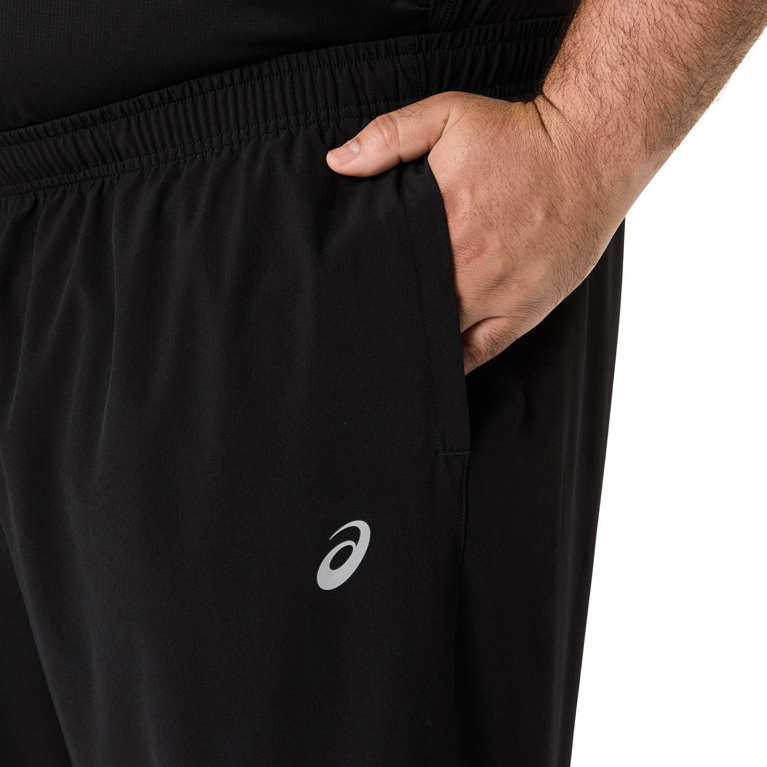 Asics CORE WOVEN PANT Herren Laufhose Jogginghose schwarz