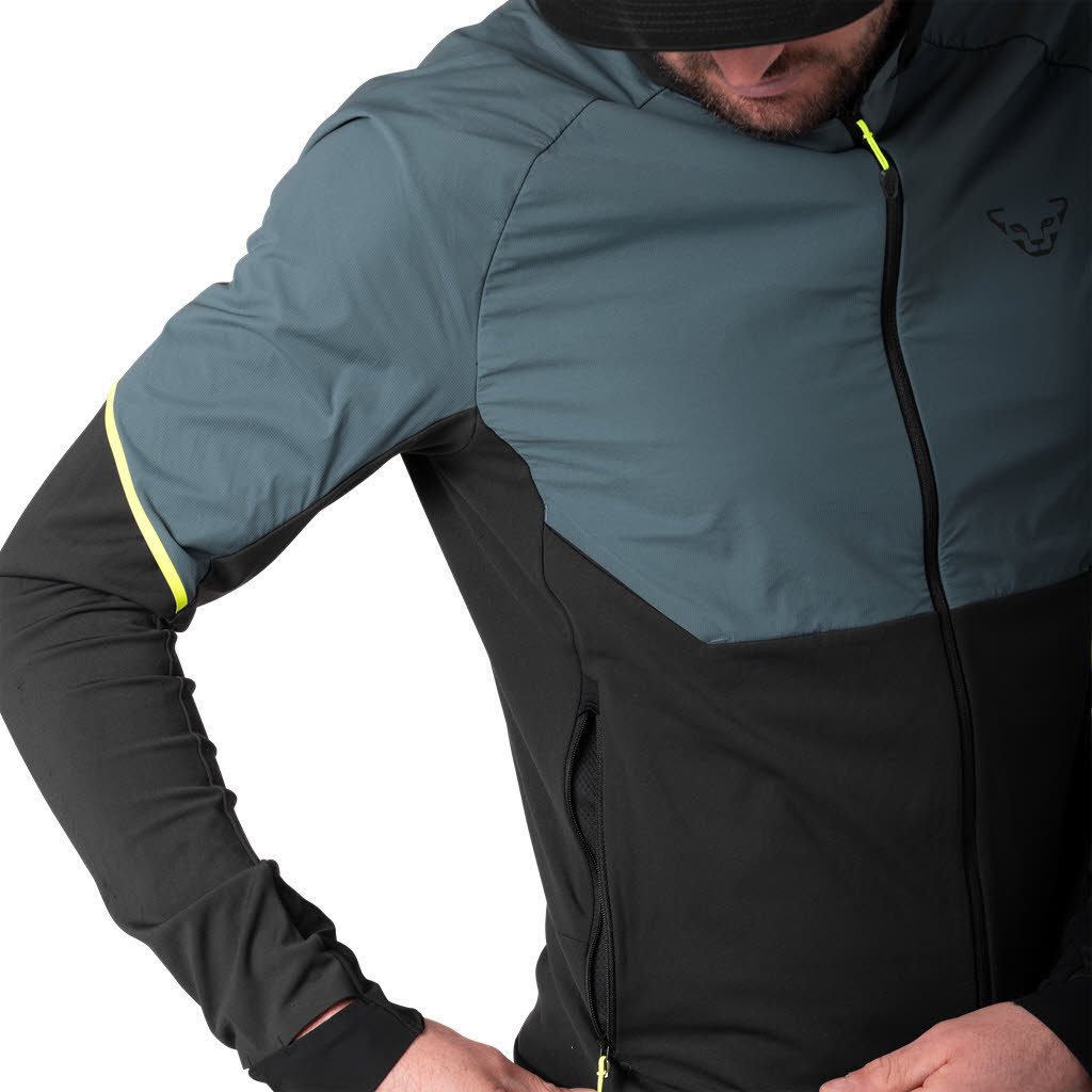 Dynafit Alpine Hybrid Herren Wanderjacke Laufjacke grau