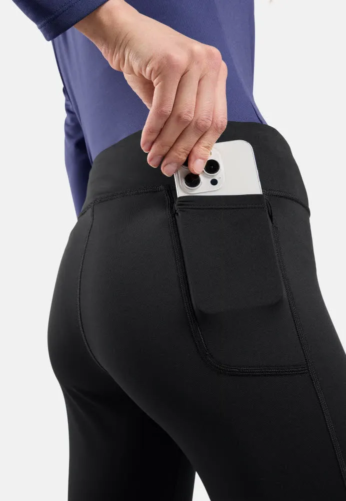 Odlo ESSENTIALS WARM 2.0 Damen Laufleggings schwarz