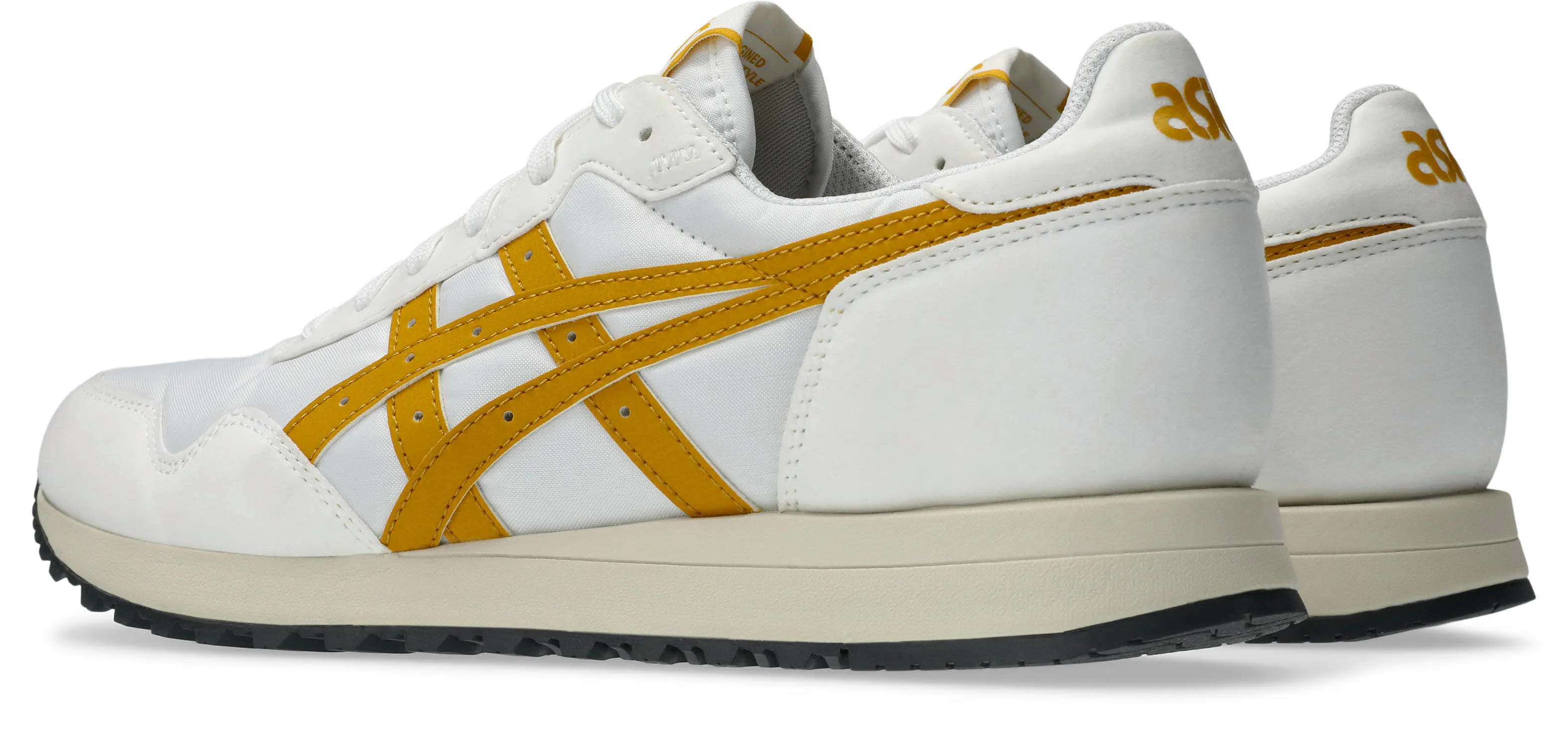 Asics TIGER RUNNER II Damen Freizeitschuhe Sneaker Low sportlich white/hornet