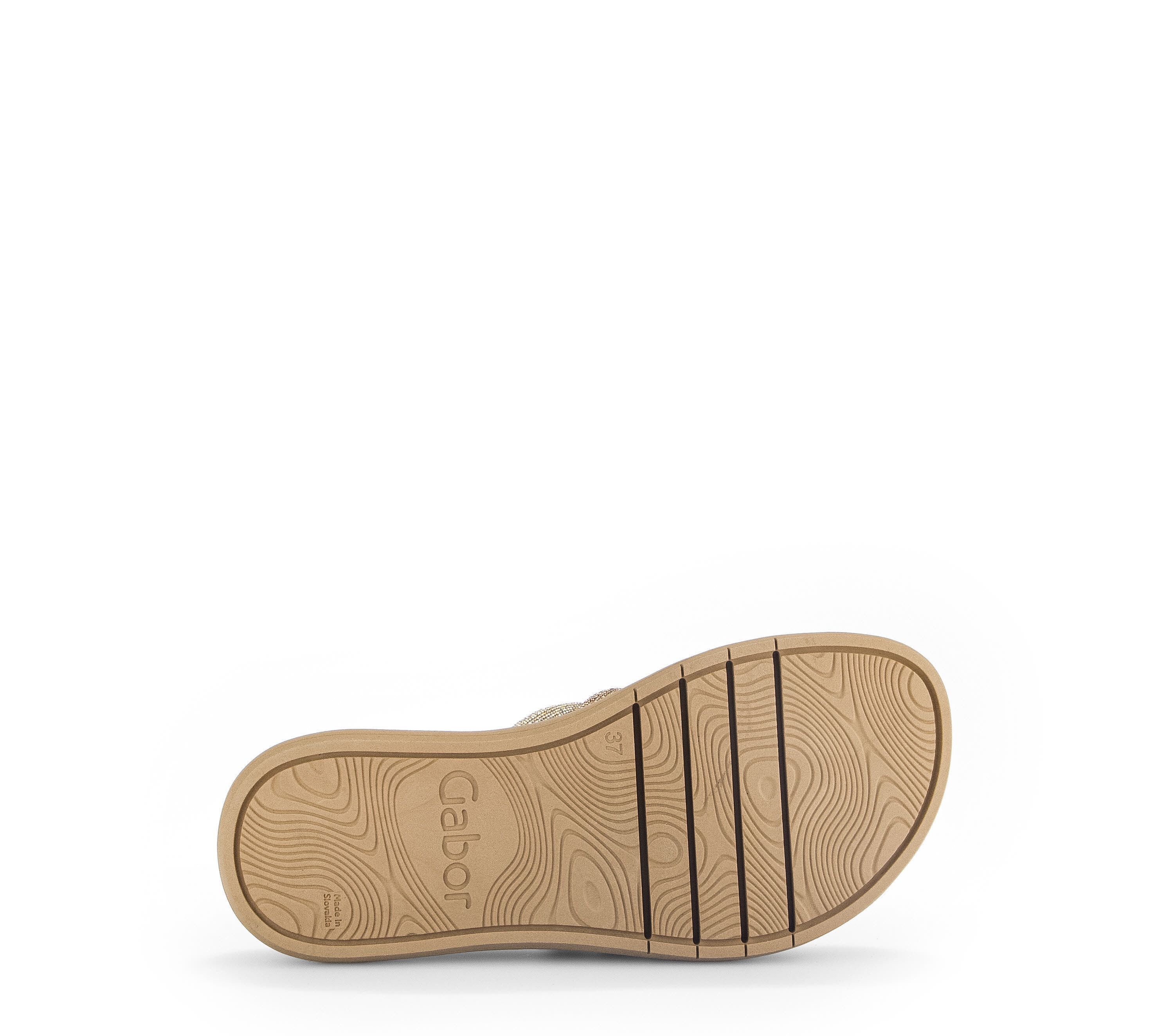Gabor Damen Strass HT Pantolette gold combi beige