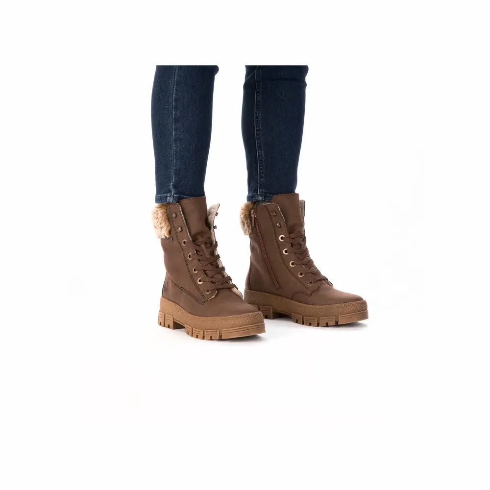 Rieker Damen Biker Boots braun