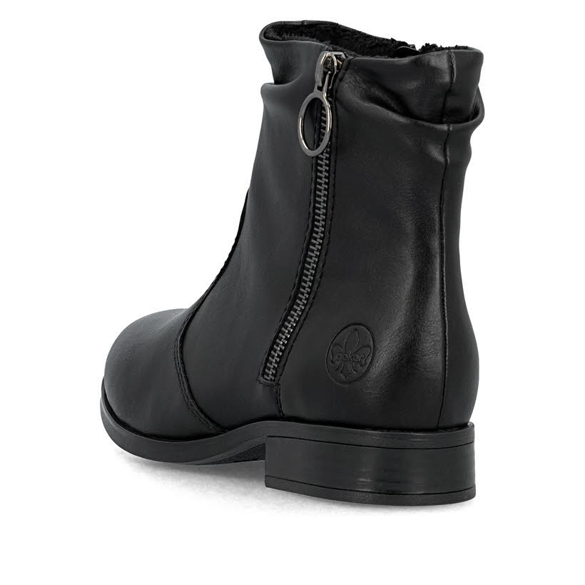 Rieker Damen Stiefeletten Freizeitstiefel schwarz