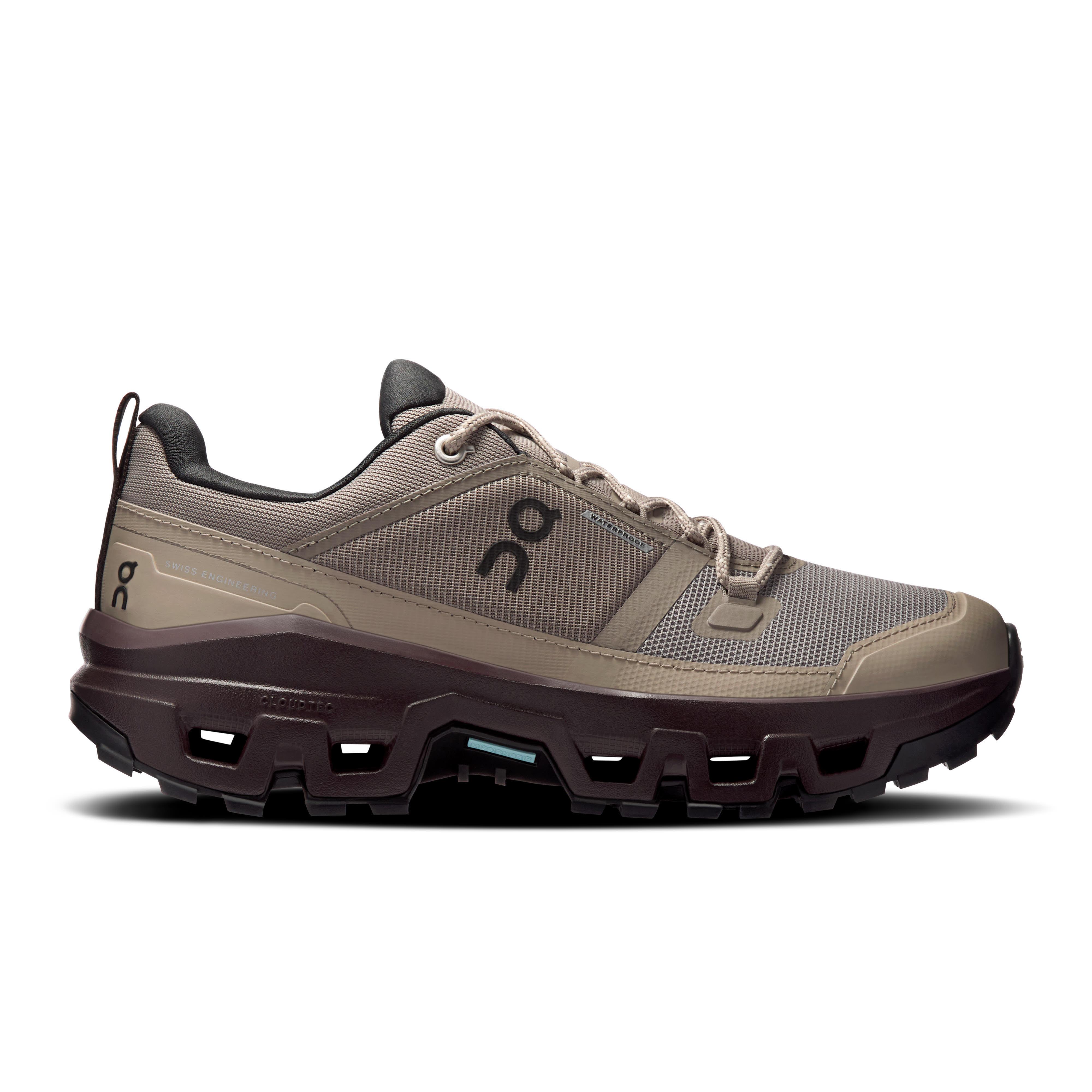ON CLOUDROCK LOW WP Damen Wanderschuhe Trekkingschuhe Low cinder/ox