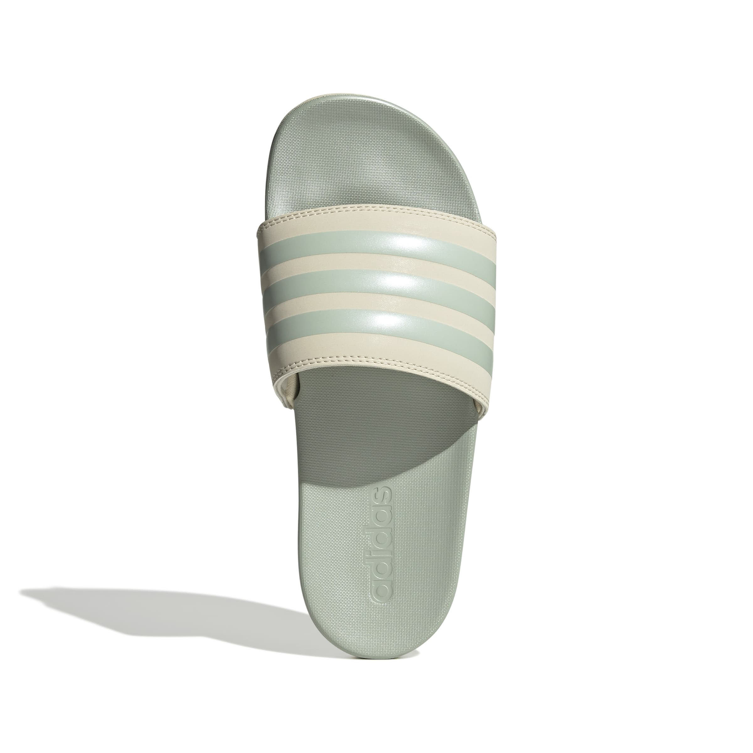 adidas Adilette Comfort Badeschuhe Damen hellgrün beige