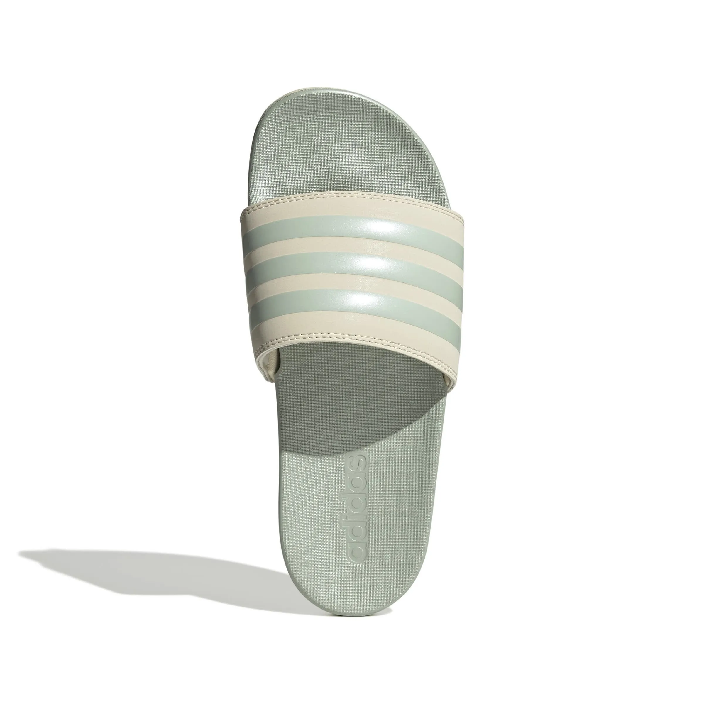 adidas Adilette Comfort Badeschuhe Damen hellgrün beige