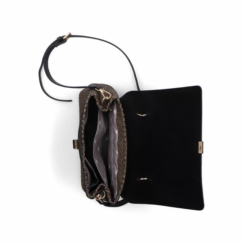 Rieker Handtasche Umhängetasche Damen beige schwarz
