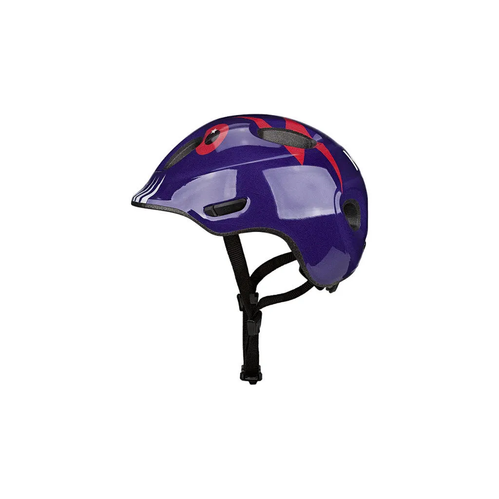 KED MEGGY SPARK Kinder Radhelm Fahrradhelm monster mood purple blue glossy