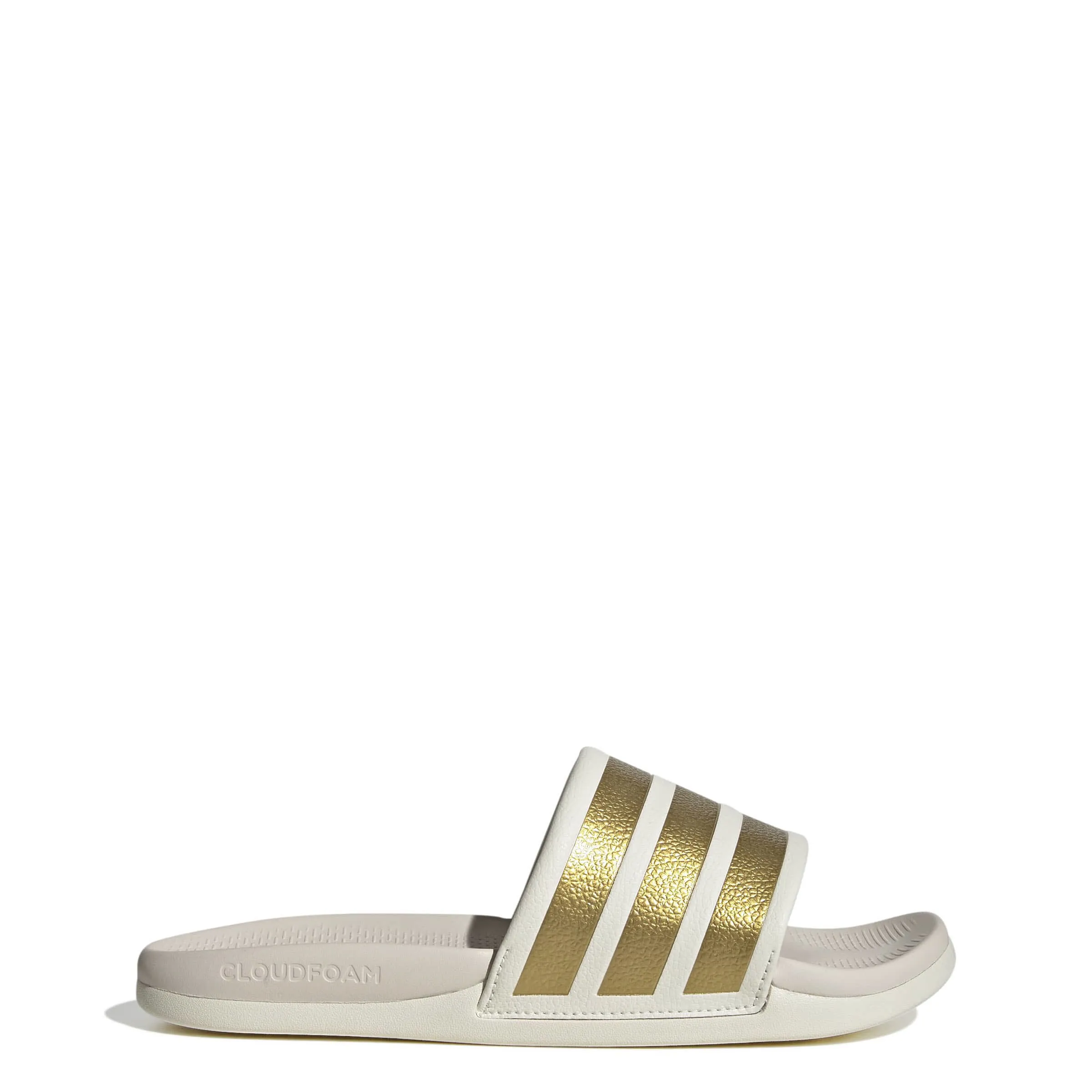adidas ADILETTE COMFORT 2.0 Damen Badelatschen weiß/gold